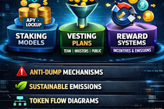 design crypto staking, vesting, and reward systems for your token