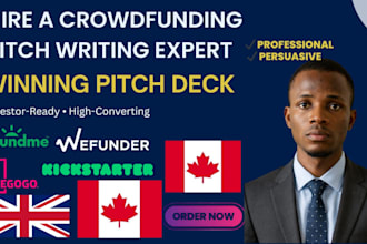write a high converting campaign pitch kickstarter indiegogo gofundme