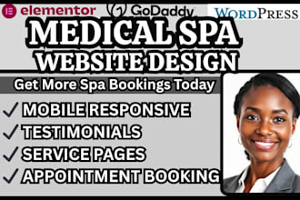 medical spa website med spa site design skincare clinic site beauty clinic site