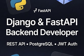 build a scalable django fastapi rest API backend