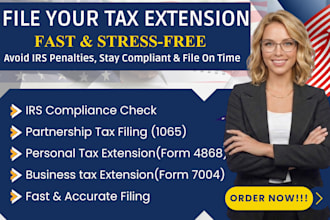 file irs tax extension form 4868, 7004, for US llc, personal and business tax