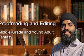proofread and edit your middle grade or ya fantasy novel