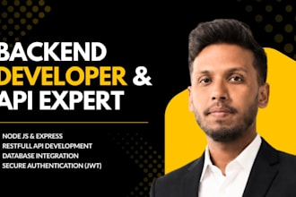 build or fix a secure backend API for your web app