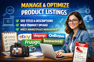 manage optimize bonanza depop onbuy fruugo flippa ebay listing product upload
