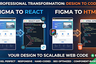 provide high quality figma to react nextjs or figma to HTML conversion