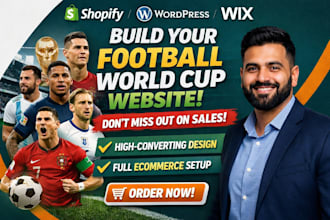 design a football website landing page or squeeze page as a sport expert