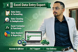 accurate data entry, web research, copy paste and excel data entry job