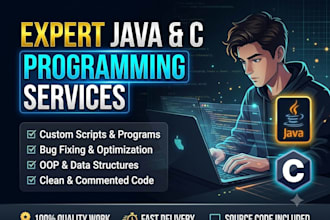 do c and java programming tasks and bug fixes