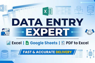 do fast and accurate data entry in excel or goggle sheets