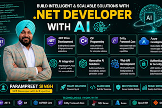 full stack dot net developer with ai ml and API integration