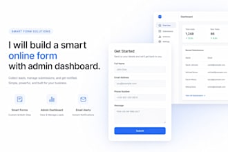 build a smart online form with admin dashboard and email notifications
