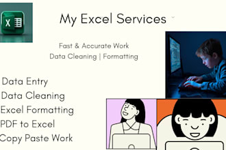 do excel data entry and spreadsheet work
