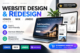 build ionos jimdo wix website design hostinger webseite ionos developer redesign