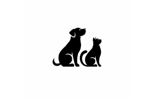 design modern clean appealing dog mascot logo