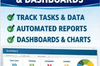 build excel dashboard to track sales, expenses and profit