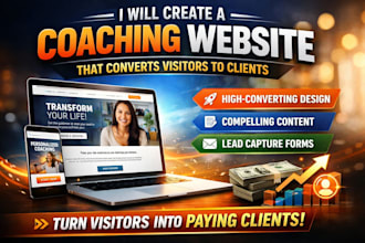 create a coaching website that converts visitors to clients