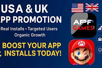 do android and ios app promotion for more 1000 app installs mobile app promotion
