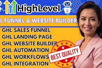 ghl sales funnel ghl automation workflow ghl landing page website builder