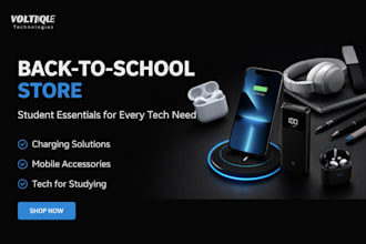 design a shopify dropshipping store school website back to school supplies