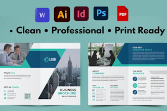 design business brochure design, corporate and marketing brochure