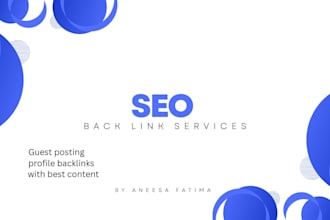 provide high da SEO off page backlink service for top google ranking