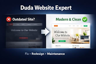 design duda website duda maintenance duda bug fix duda website redesign duda