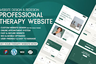 design a modern mental health website and therapy website