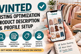 vinted SEO expert for product listings and profile setup