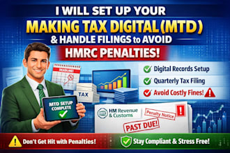 set up making tax digital mtd and file your UK taxes to avoid hmrc penalties