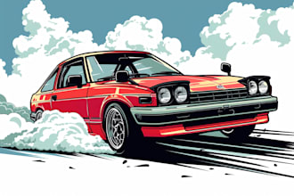 draw stunning vector illustration of your car or any vehicle