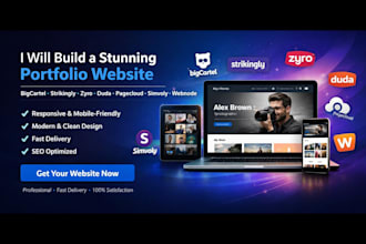 build bigcartel strikingly zyro duda pagecloud simvoly webnode portfolio website