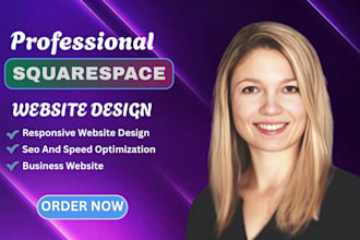 design, develop, build or redesign squarespace website for your business