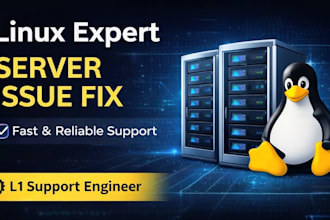fix linux server issues , errors and troubleshooting
