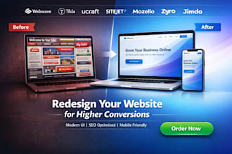 design redesign webwave tilda ucraft sitejet mozello zyro jimdo business website