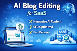 edit ai generated blog posts for saas startups in the USA