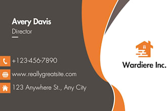 create professional visiting card for you