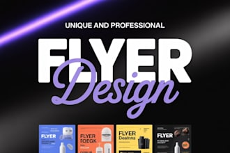 create unique and attractive flyer design