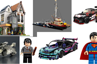design lego technic moc car, bike, truck, ship, toy house with functioning  part
