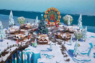 build low poly 3d model, roblox map 3d assets for roblox game