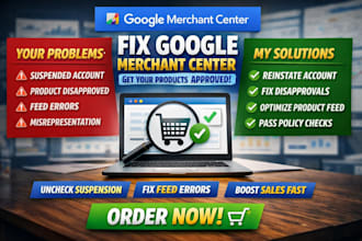 fix merchant center setup and product feed issues