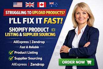 do shopify product listing upload products dropshipping supplier via aliexpress