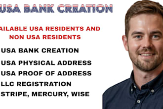 do USA bank creation, USA physical address, bank creation proof of address