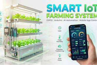 design and develop an iot based vertical farming automation system on app