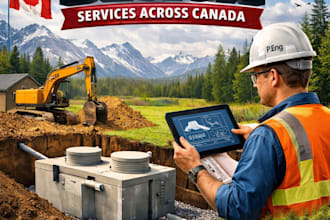 pe certified septic system design services across canada