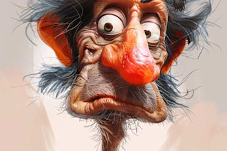 create unique and funny caricature art