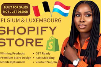 build luxembourg or belgium shopify fashion store with eu compliant fulfillment