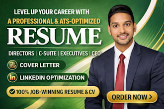 write ats resume CV cover letter and optimize linkedin profile