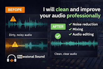 clean and improve your audio professionally