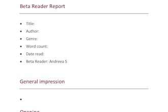 beta read and review your manuscript