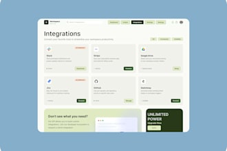 design clean and intuitive UI UX for saas, mobile, and web